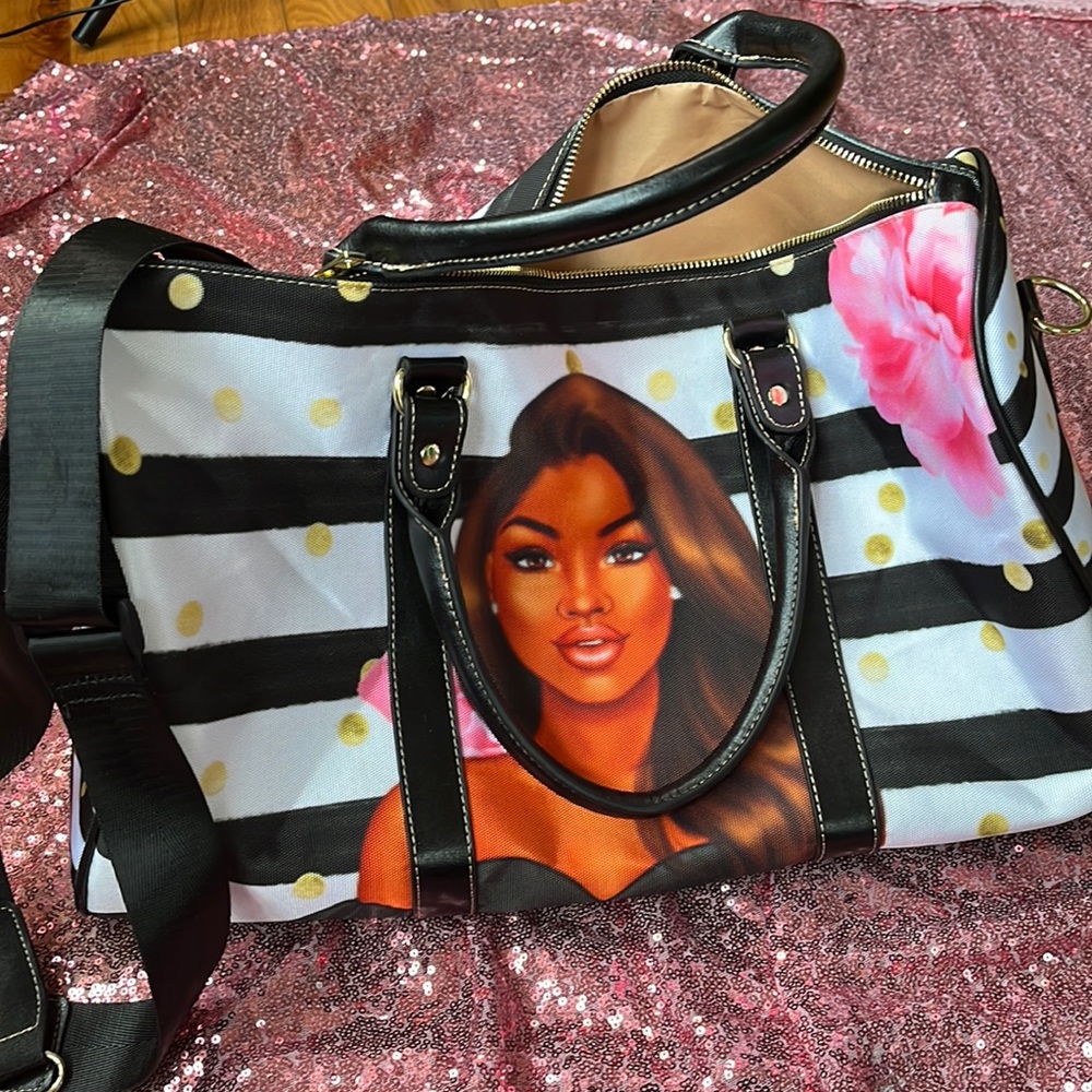 Afrocentric duffel bag (small) new